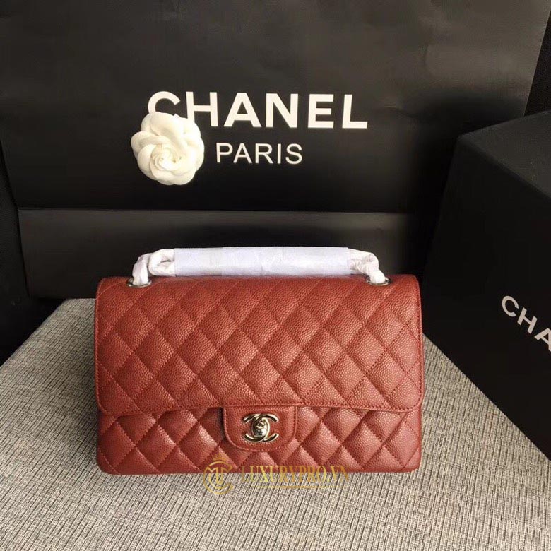 Túi đeo chéo Chanel Small Flap Bag siêu cấp da cừu màu nâu size 15cm  2369   Túi xách cao cấp những mẫu túi siêu cấp like authentic cực đẹp