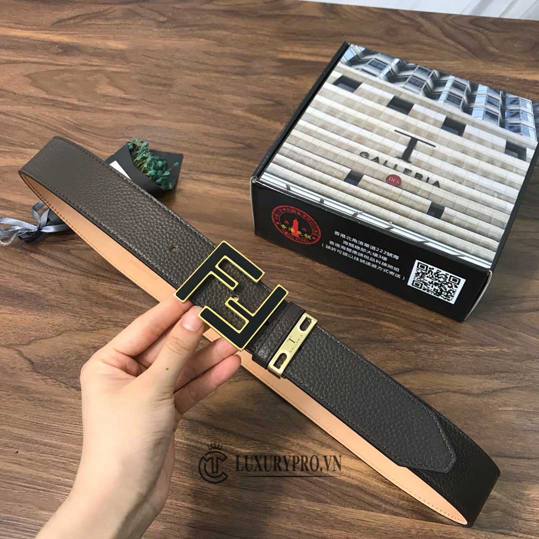Thắt lưng Fendi nam dây da màu nâu rêu phiên bản đặc biệt 8 that lung fendi nam 7