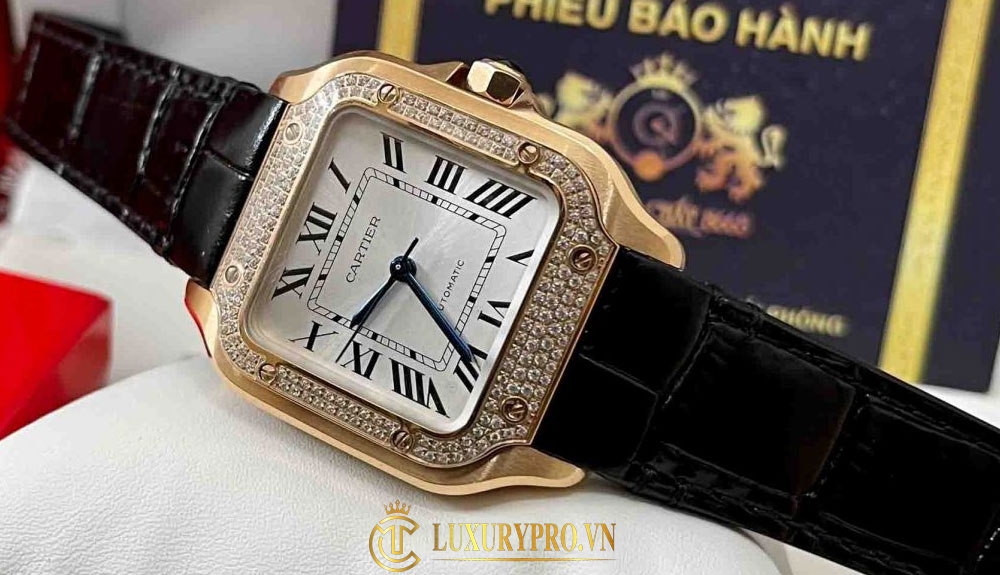 Thiết kế dây đeo - trên đồng hồ Cartier siêu cấp nữ